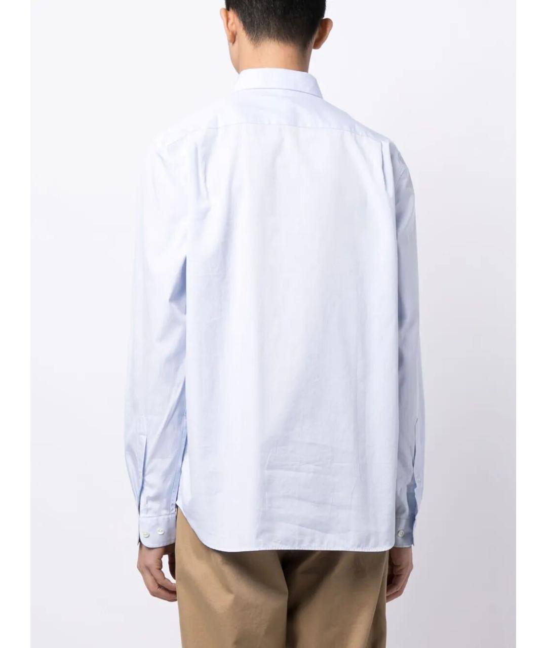LACOSTE Белая хлопковая кэжуал рубашка, фото 3
