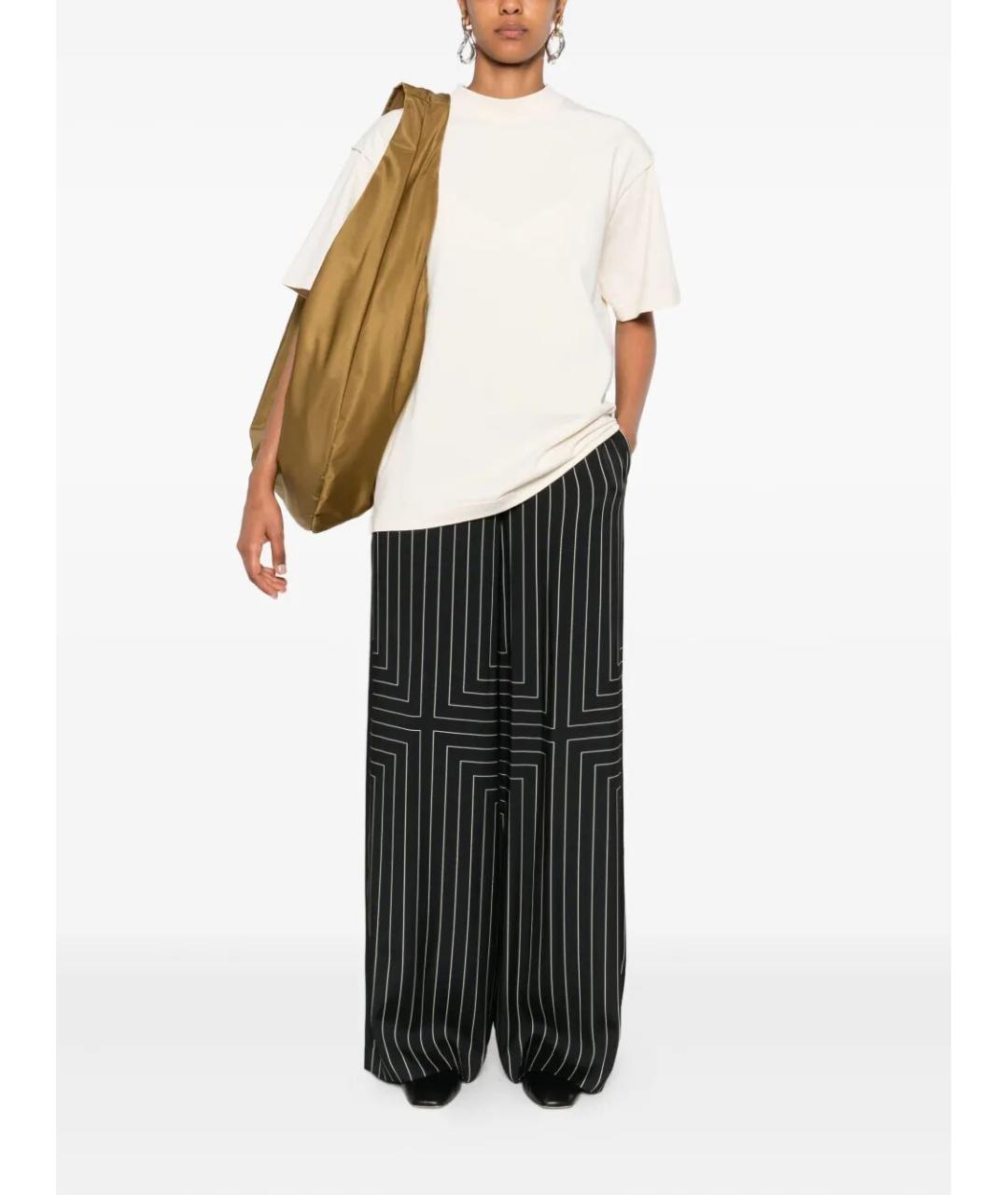 FEDERICO CINA Бежевая хлопковая футболка, фото 2