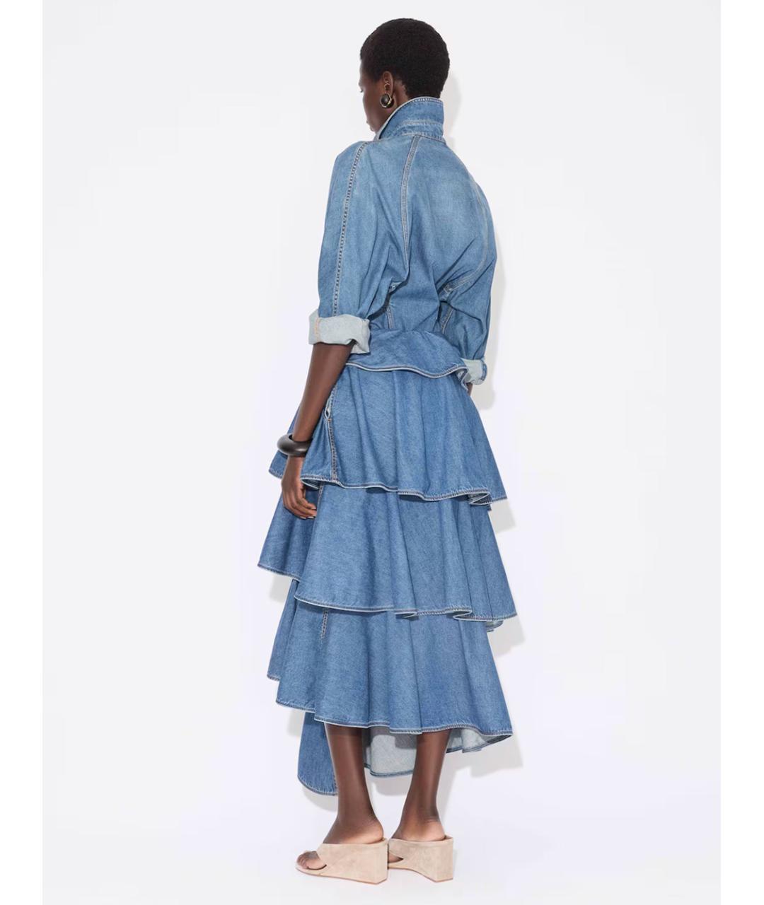 ALAIA Голубая хлопковая рубашка, фото 4