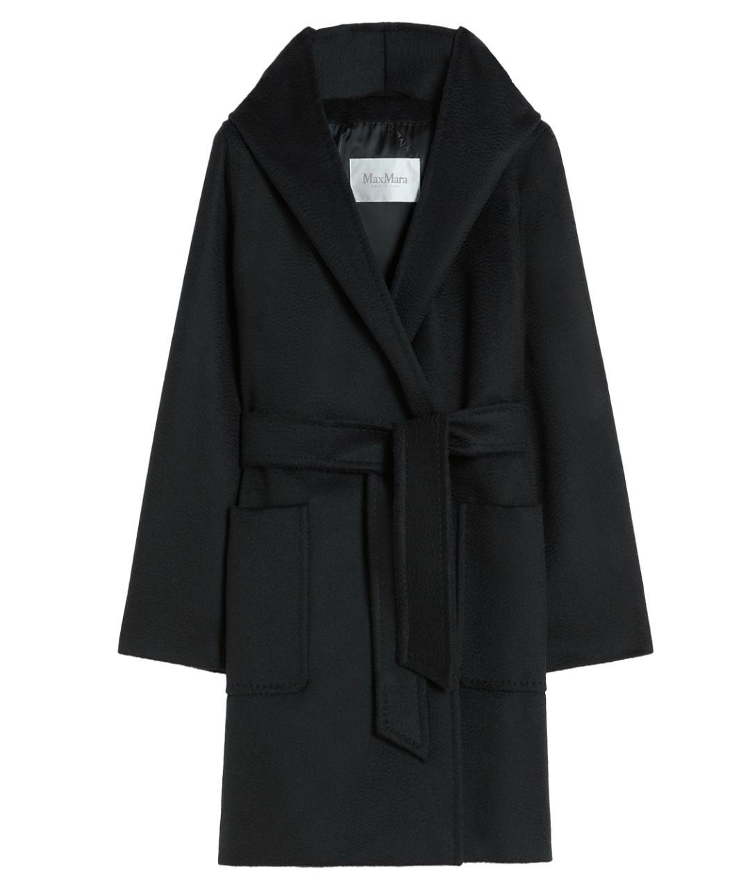 MAX MARA Черное шерстяное пальто, фото 1