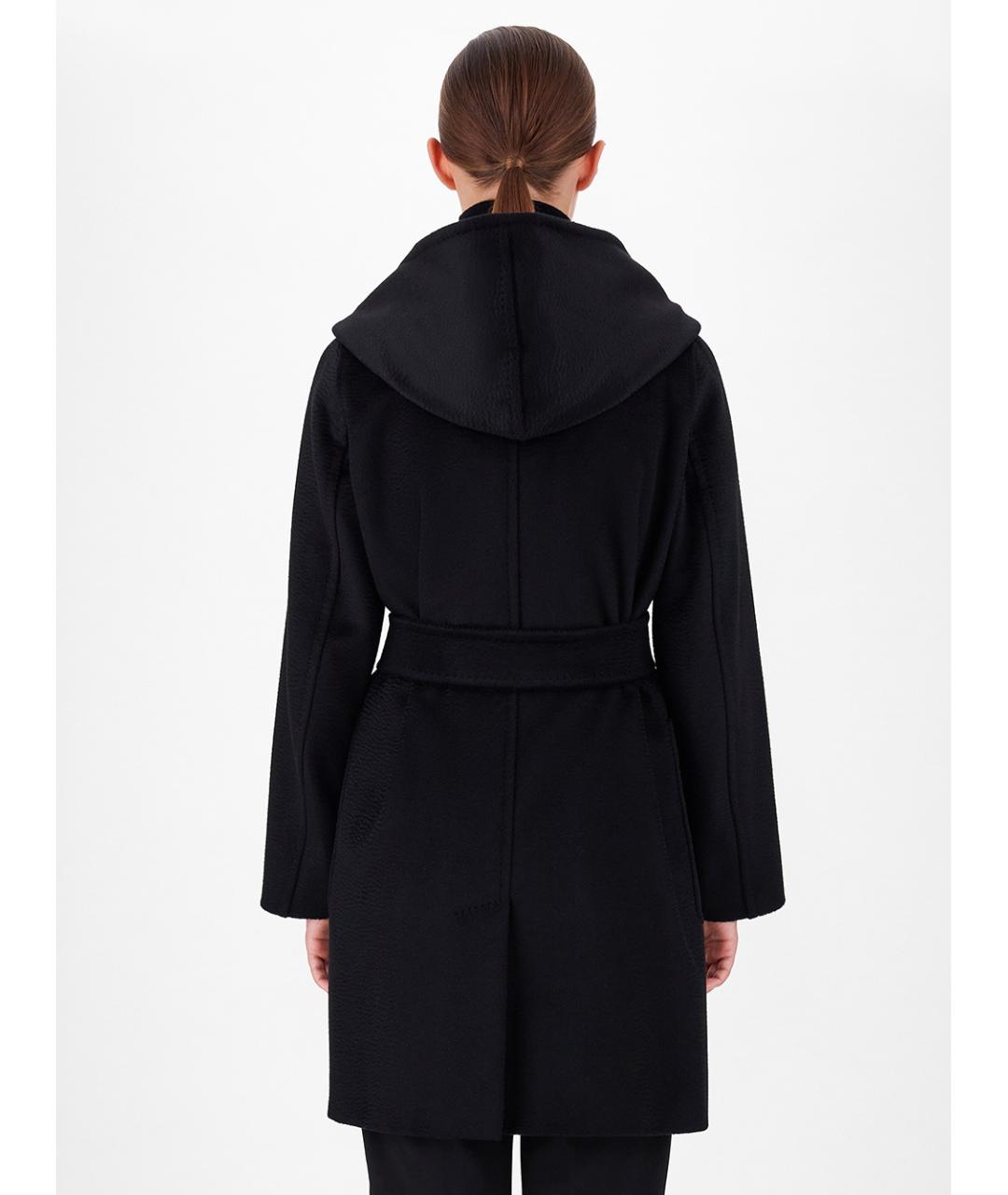 MAX MARA Черное шерстяное пальто, фото 3