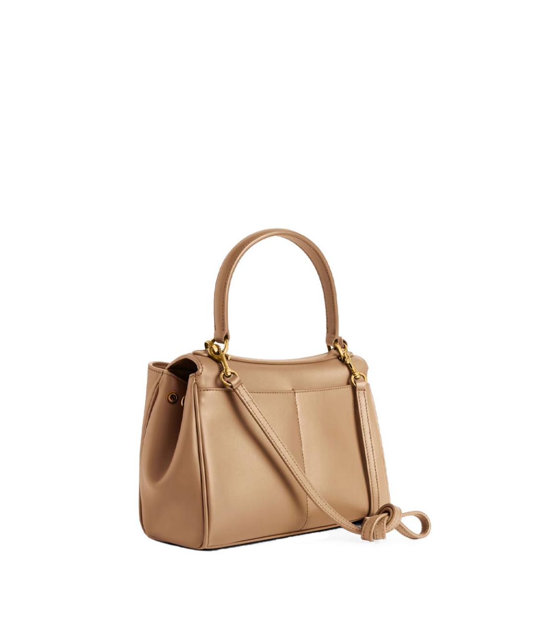 BALENCIAGA Бежевая кожаная сумка тоут, фото 3