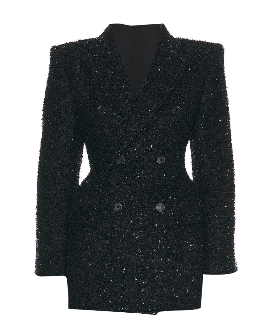 BALENCIAGA Черный хлопковый жакет/пиджак, фото 1