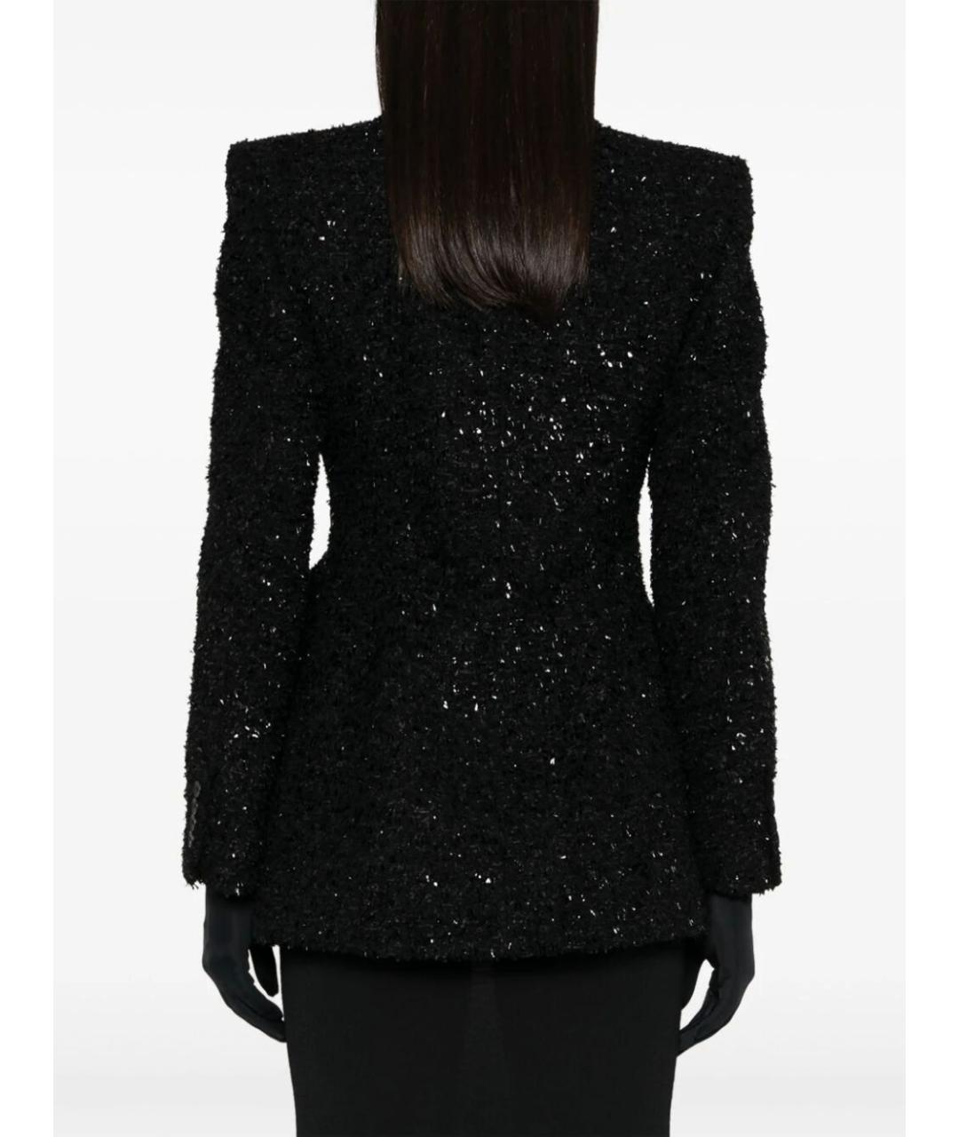 BALENCIAGA Черный хлопковый жакет/пиджак, фото 4