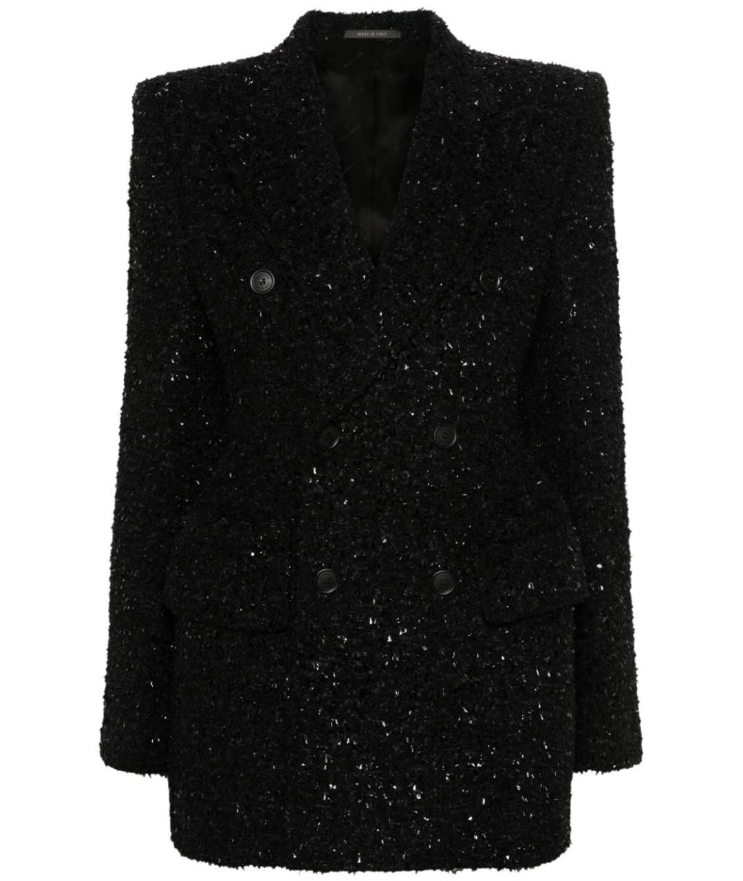 BALENCIAGA Черный хлопковый жакет/пиджак, фото 2