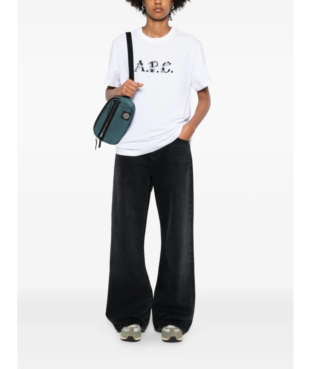 A.P.C. Белая хлопковая футболка, фото 5