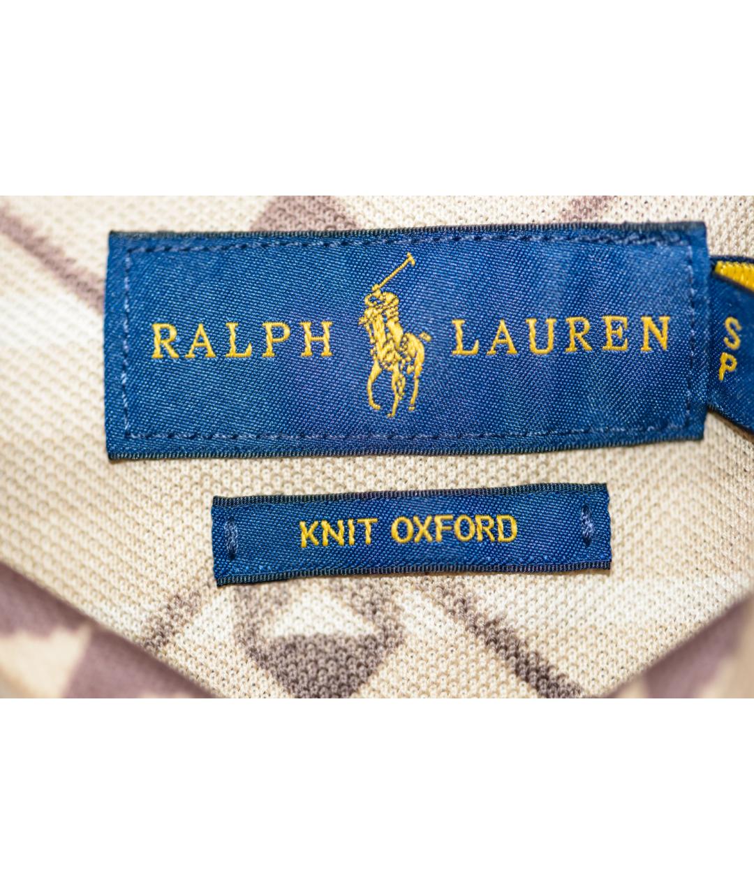 RALPH LAUREN Бежевая хлопковая рубашка, фото 3