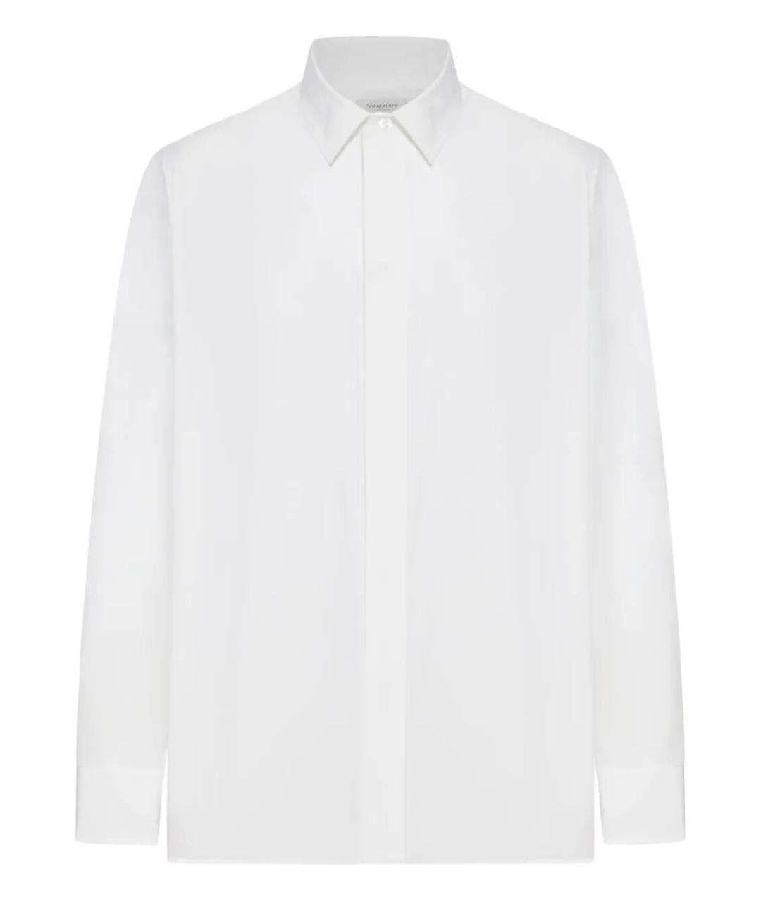 SAINT LAURENT Белая хлопковая классическая рубашка, фото 1