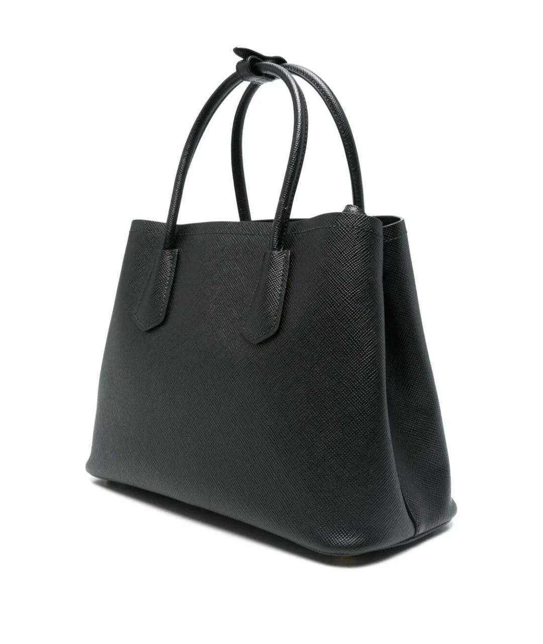 PRADA Черная кожаная сумка тоут, фото 3