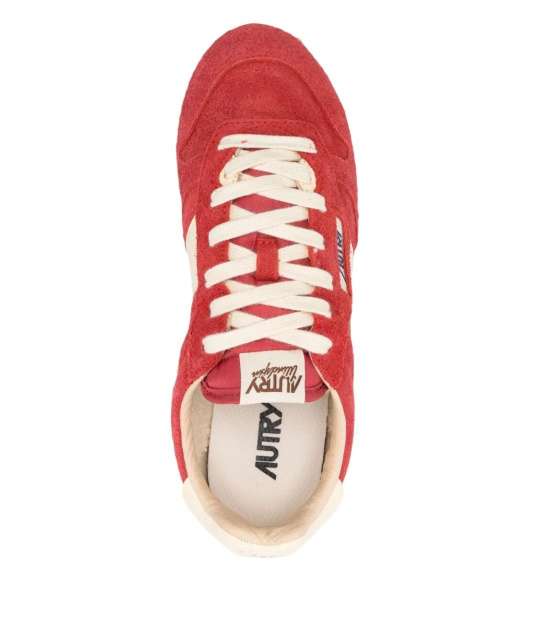 AUTRY Красные замшевые кроссовки, фото 4