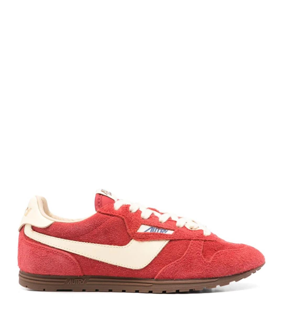 AUTRY Красные замшевые кроссовки, фото 1