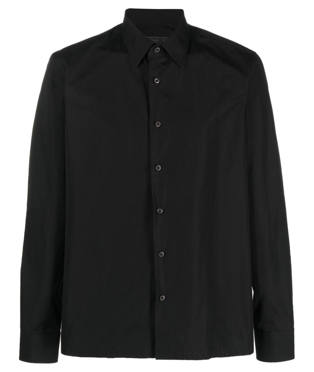 PRADA Черная хлопковая кэжуал рубашка, фото 1