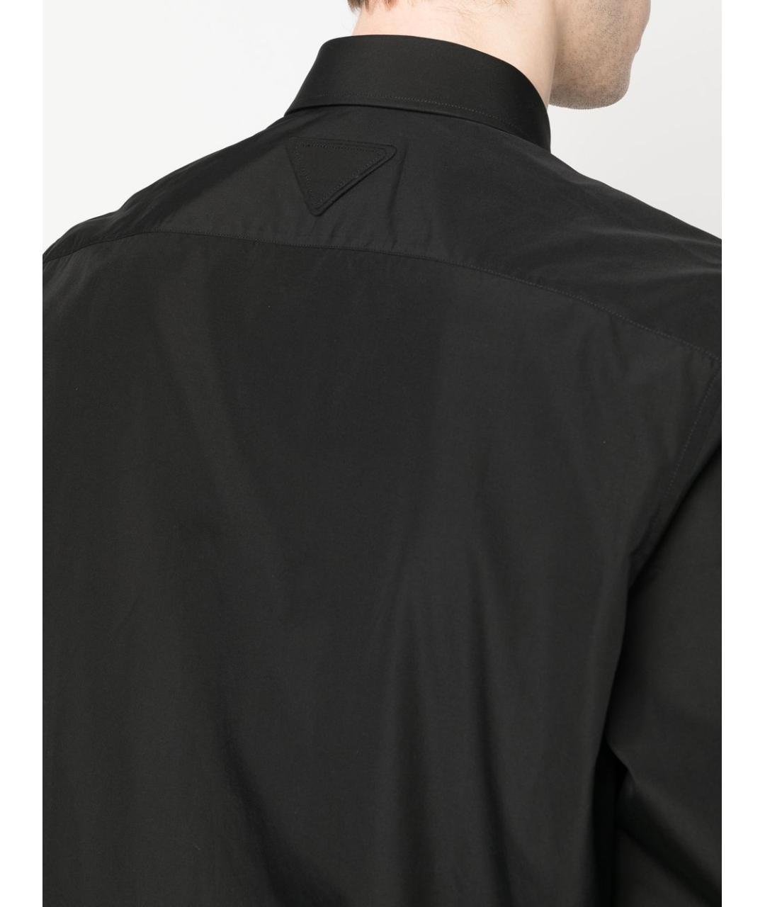 PRADA Черная хлопковая кэжуал рубашка, фото 5