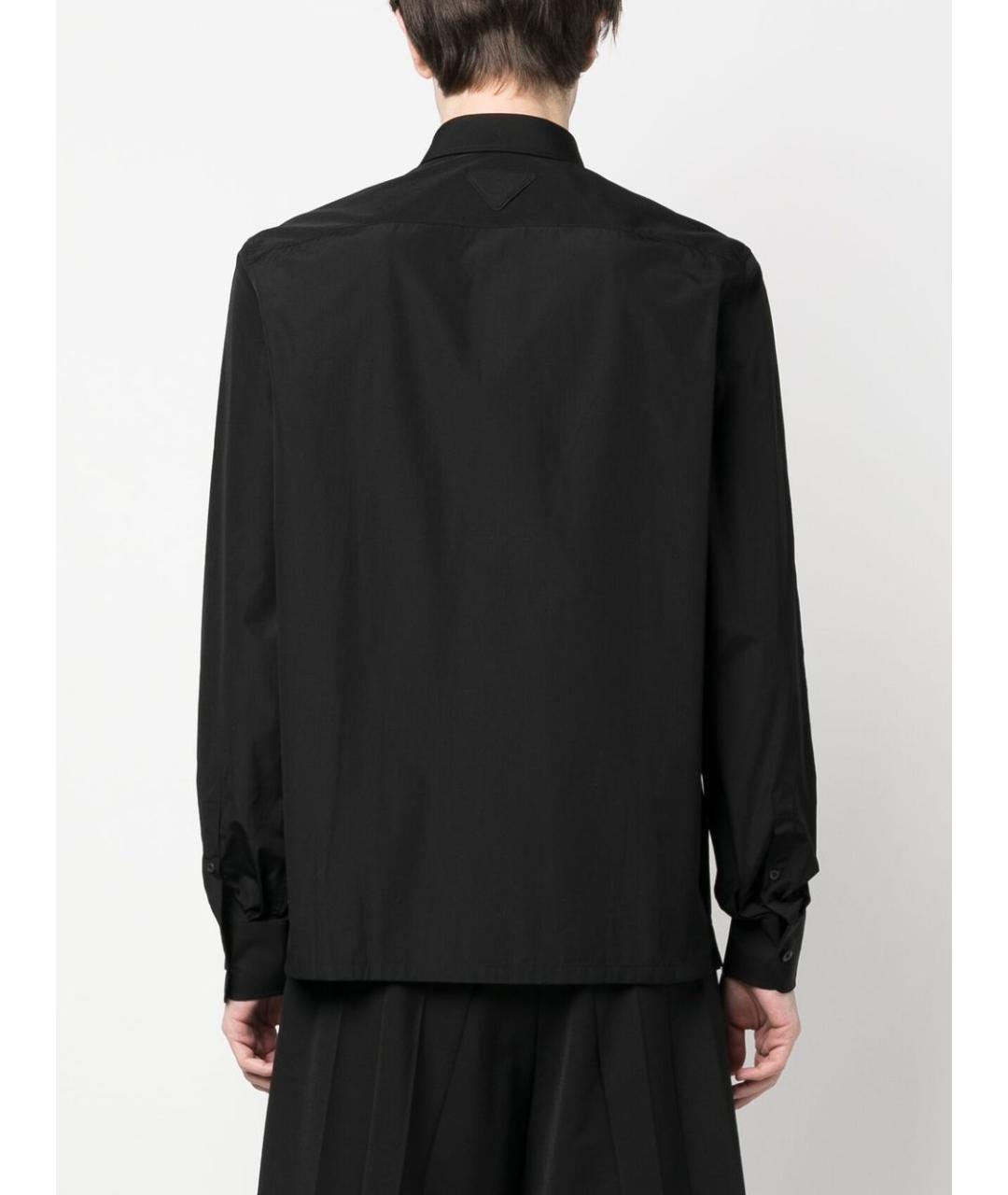 PRADA Черная хлопковая кэжуал рубашка, фото 2