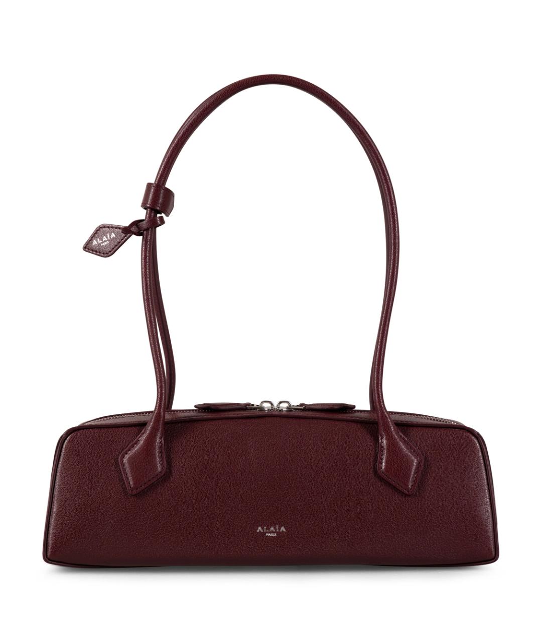 ALAIA Бордовая кожаная сумка через плечо, фото 1