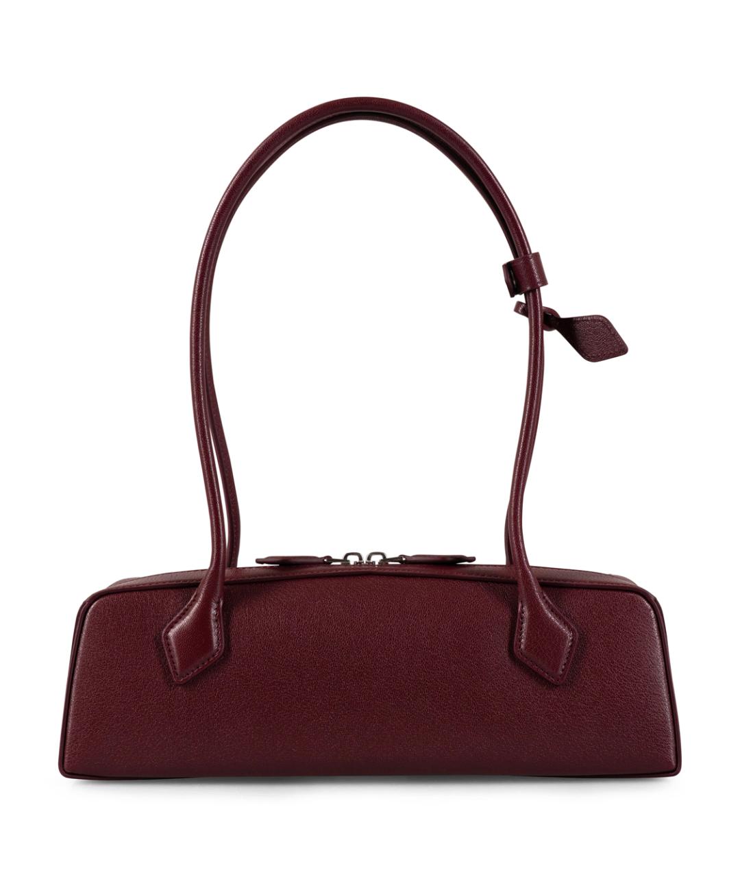 ALAIA Бордовая кожаная сумка через плечо, фото 3