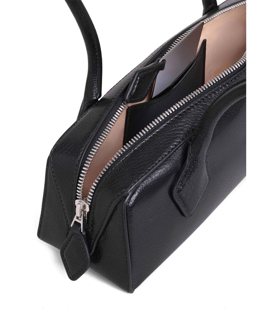 ALAIA Черная кожаная сумка через плечо, фото 5