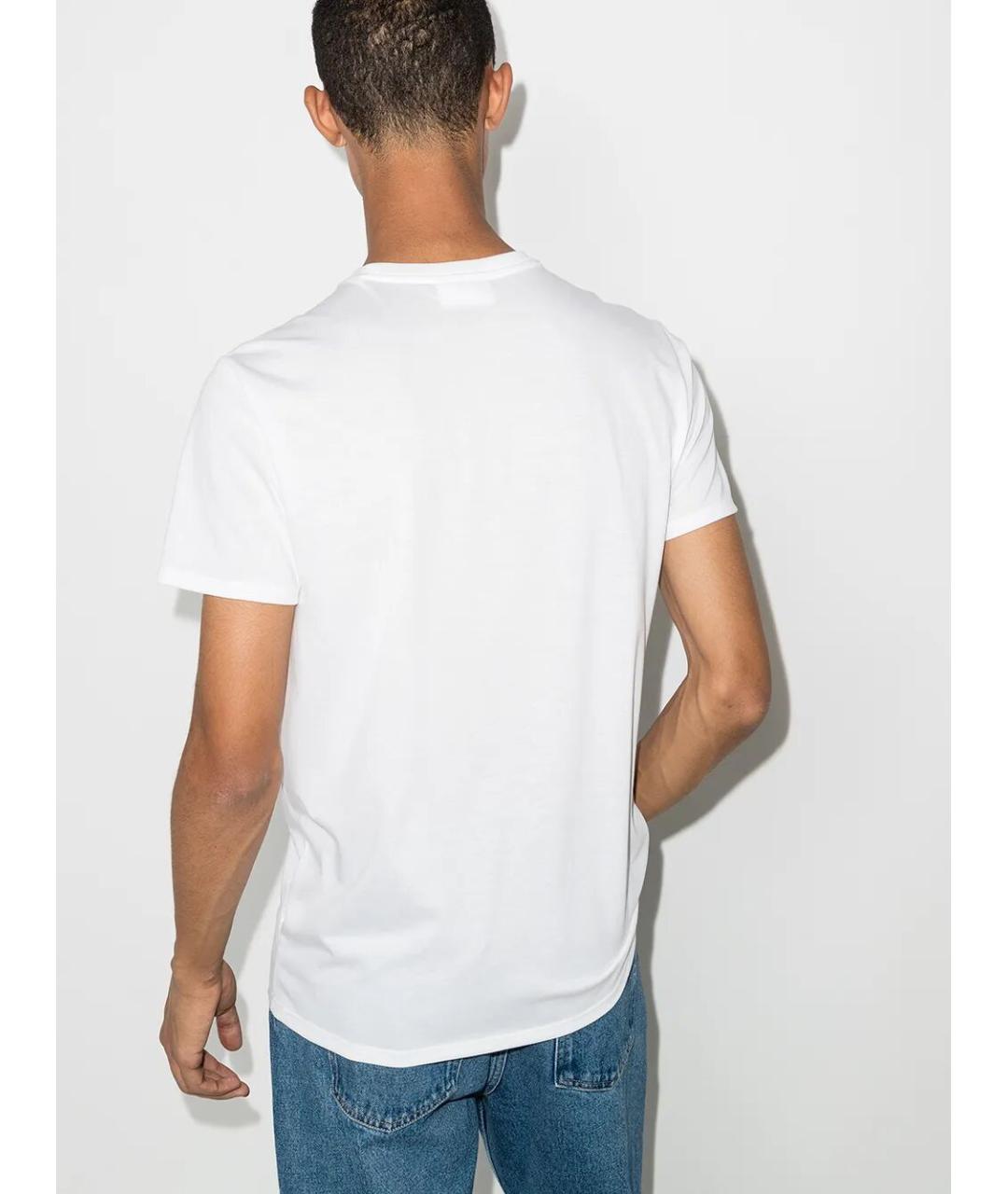 LACOSTE Белая хлопковая футболка, фото 3