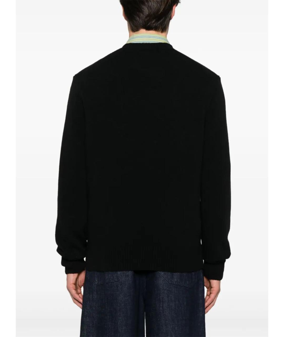 LACOSTE Черный шерстяной джемпер / свитер, фото 5