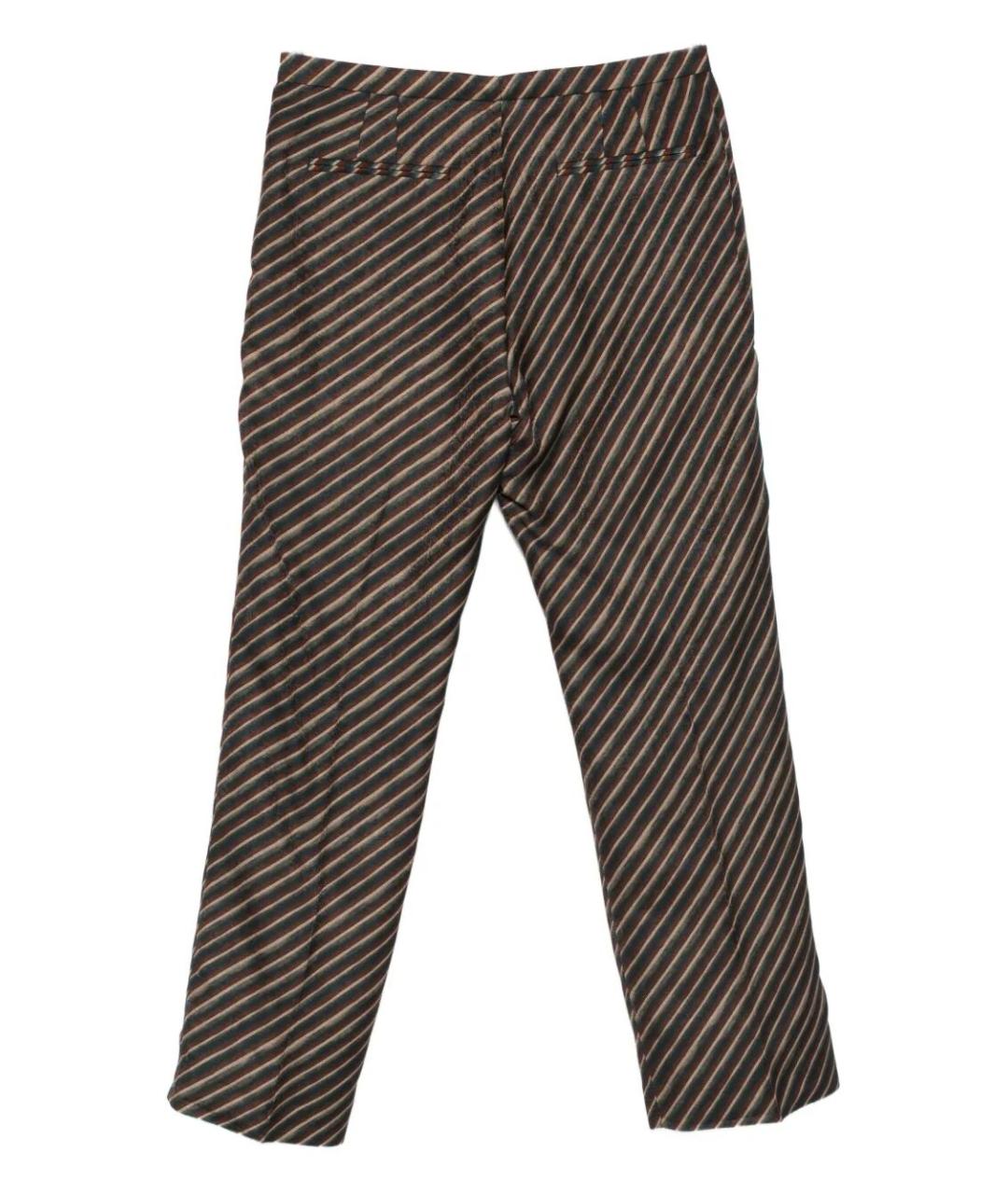 DRIES VAN NOTEN Мульти шерстяные прямые брюки, фото 2