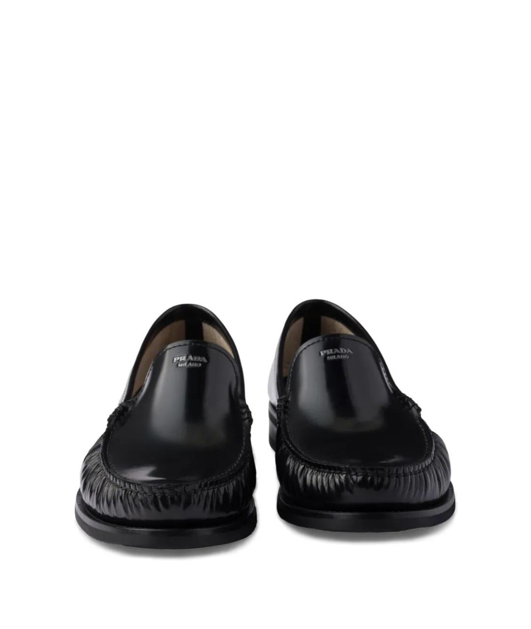 PRADA Черные кожаные лоферы, фото 3