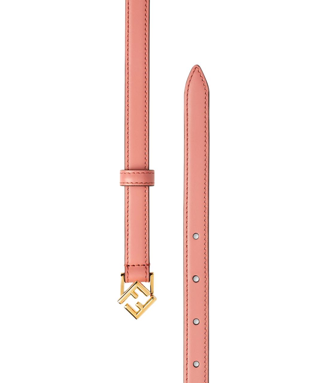 FENDI Розовый кожаный ремень, фото 2