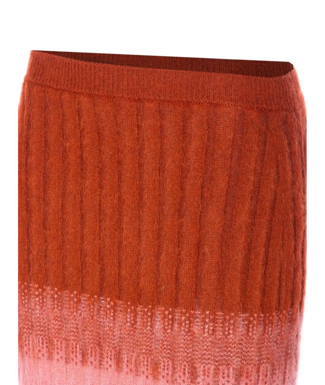 FENDI Мульти шерстяная юбка миди, фото 3