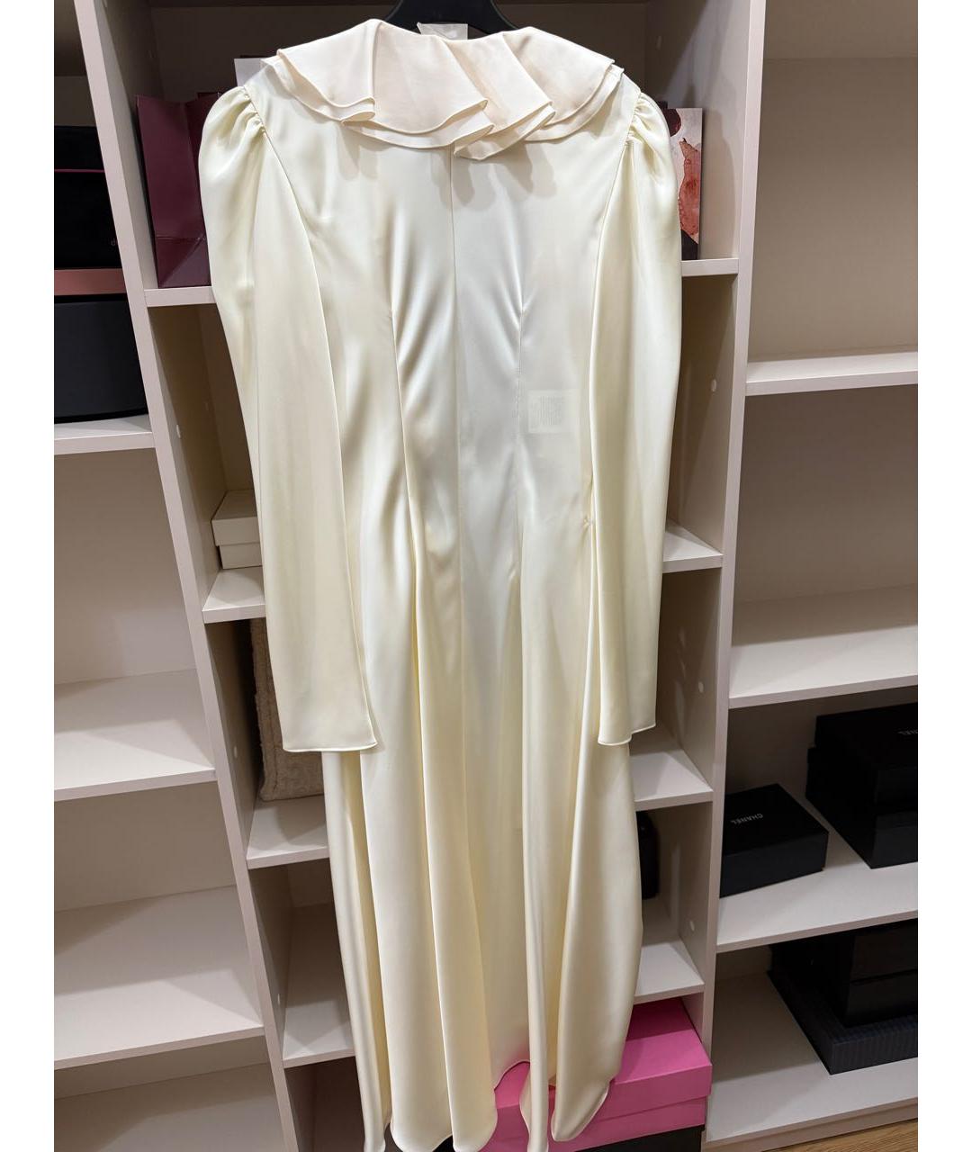 PHILOSOPHY DI LORENZO SERAFINI Белое вискозное вечернее платье, фото 3