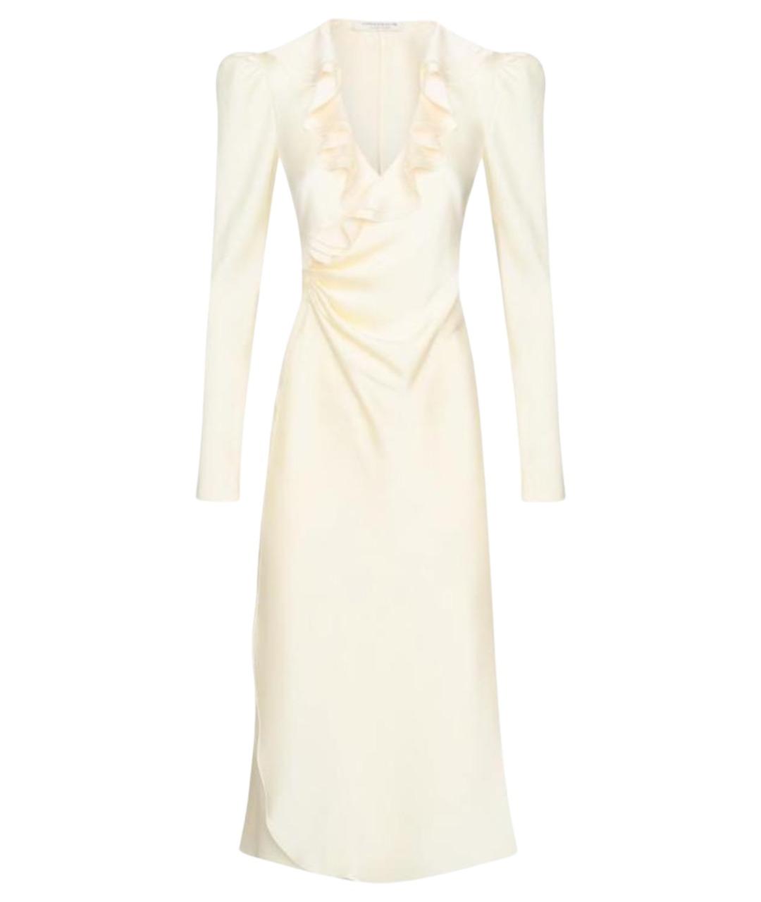 PHILOSOPHY DI LORENZO SERAFINI Белое вискозное вечернее платье, фото 1