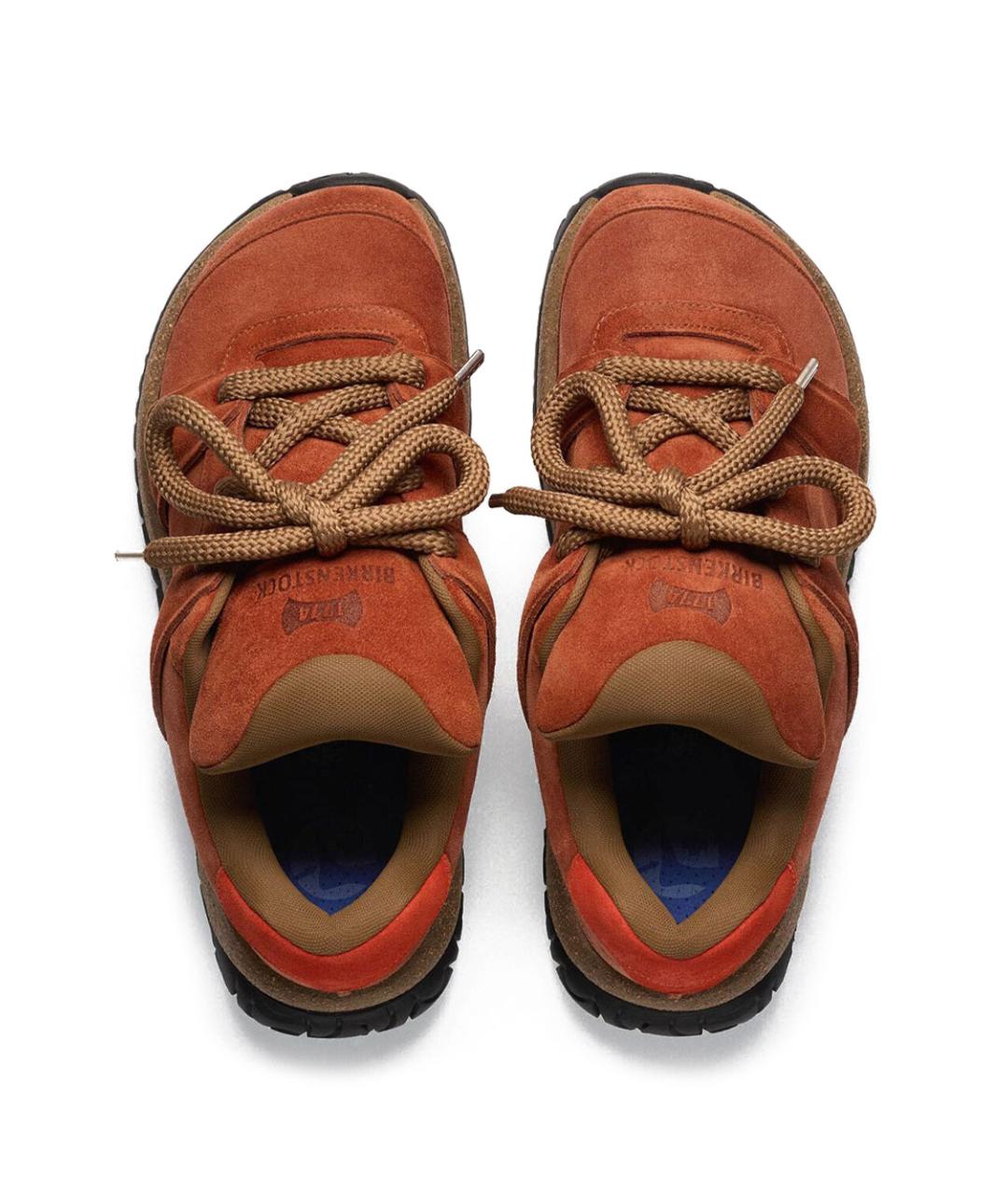 BIRKENSTOCK Оранжевое замшевые кроссовки, фото 3