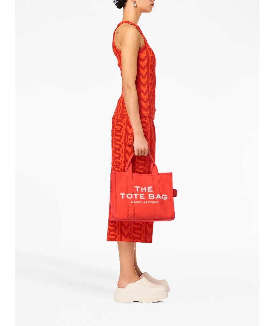 MARC JACOBS Красная тканевая сумка тоут, фото 6