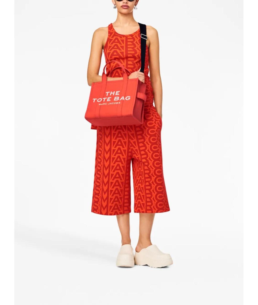 MARC JACOBS Красная тканевая сумка тоут, фото 5