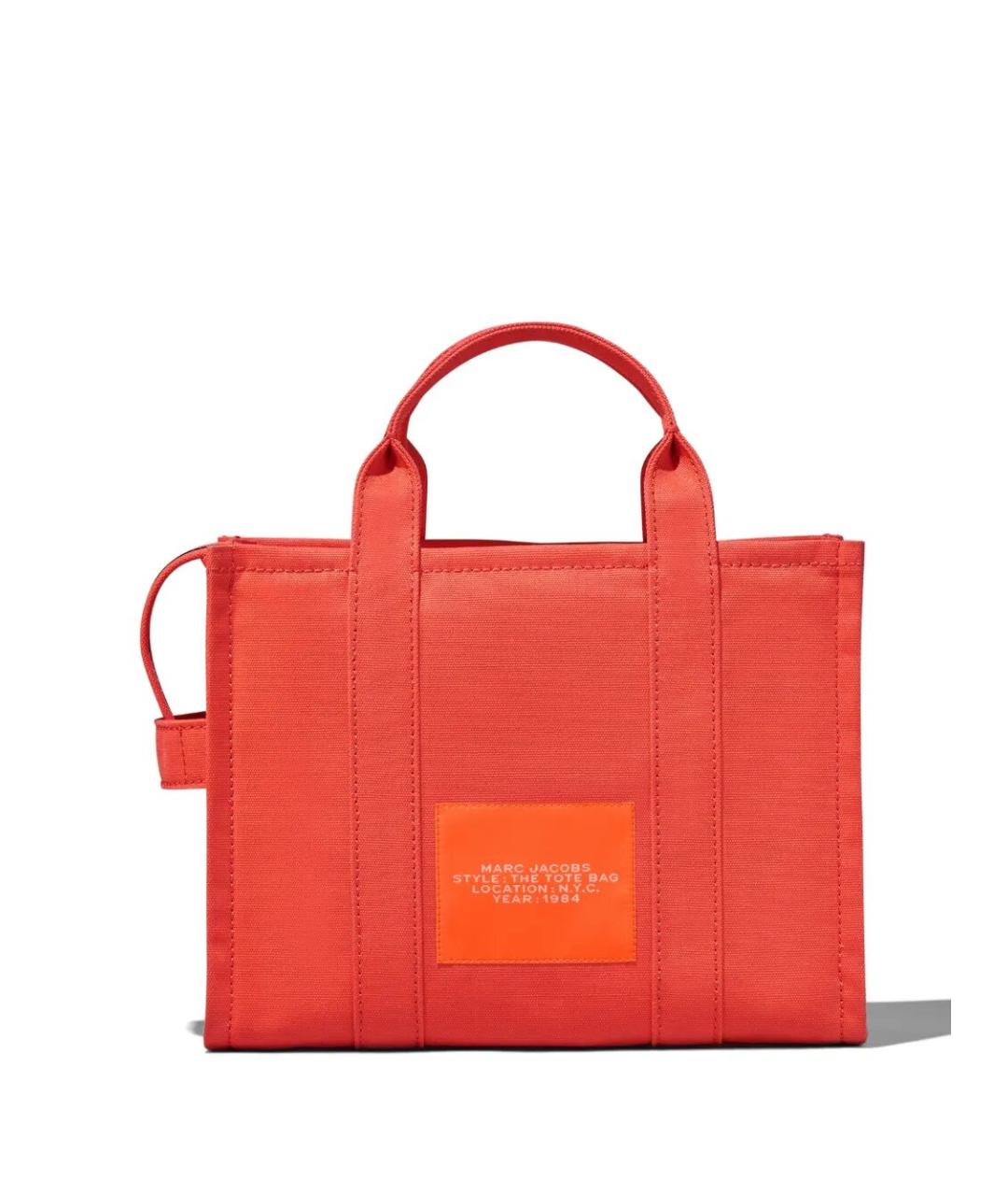 MARC JACOBS Красная тканевая сумка тоут, фото 3