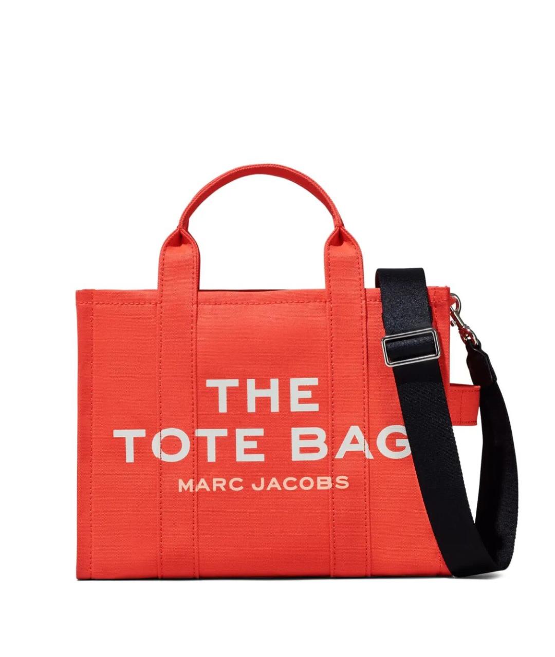 MARC JACOBS Красная тканевая сумка тоут, фото 1