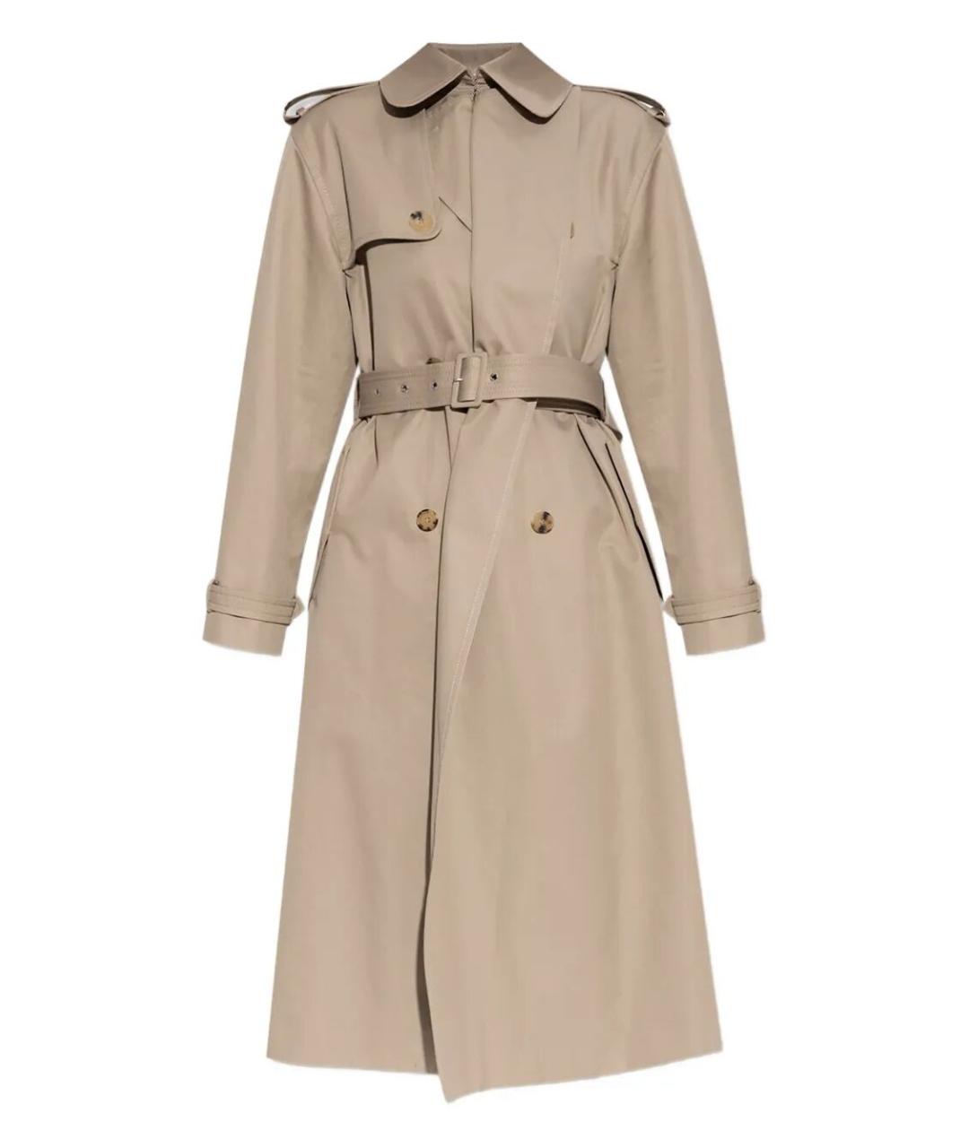 ALEXANDER MCQUEEN Бежевый хлопковый тренч/плащ, фото 1