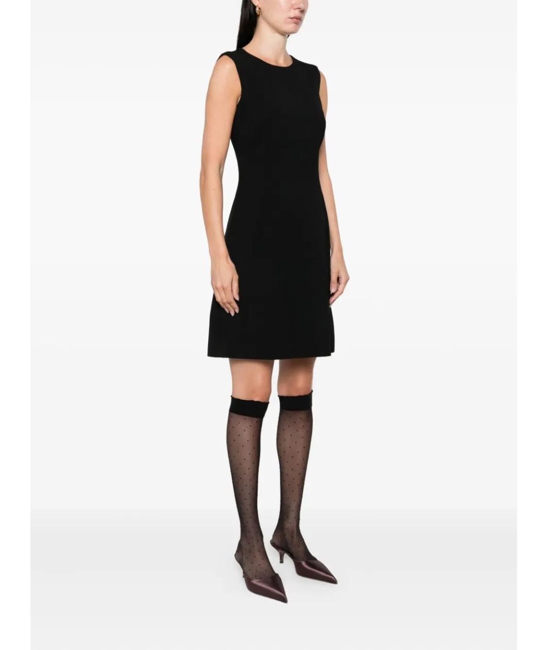DOLCE&GABBANA Черное шерстяное коктейльное платье, фото 2