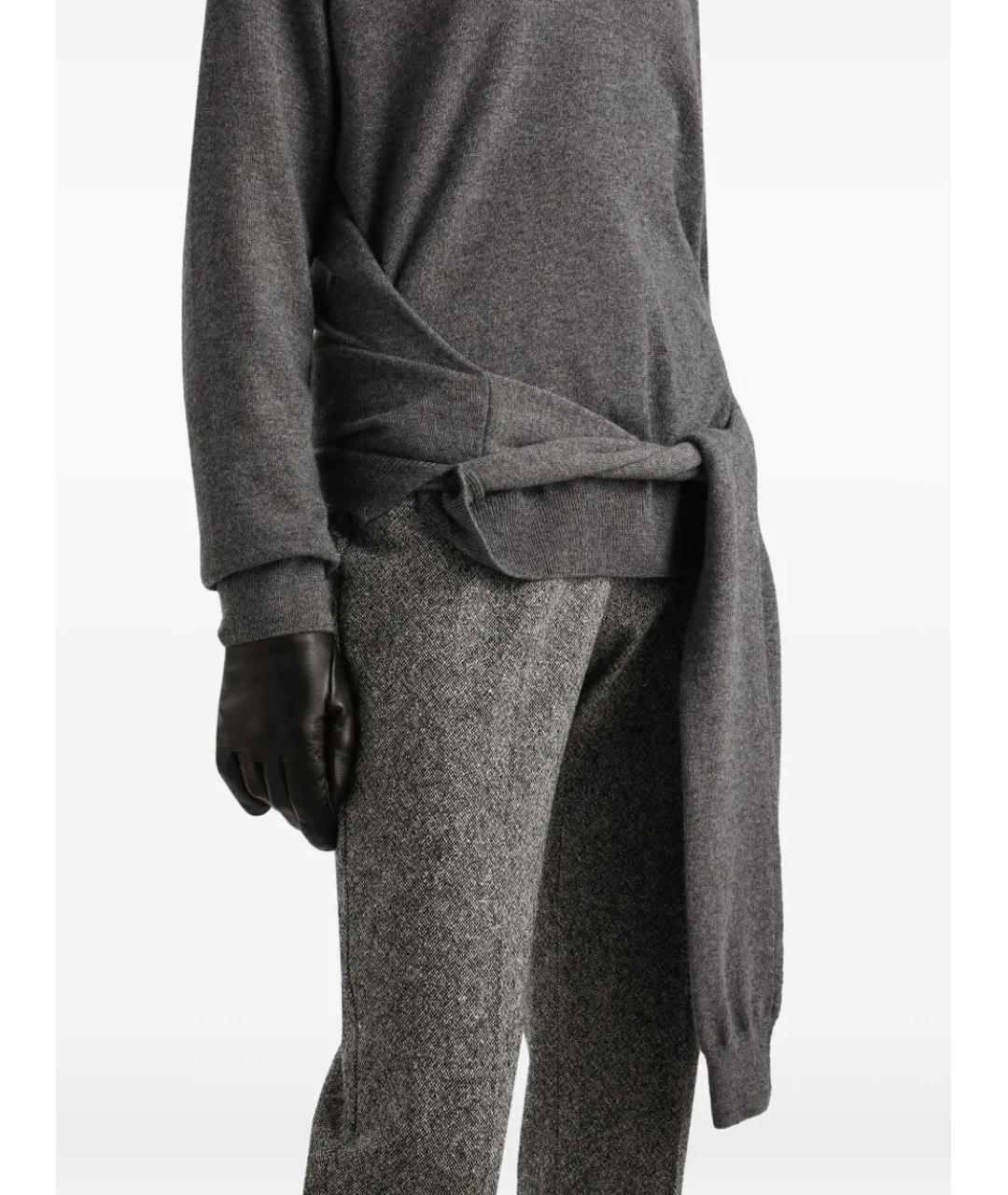 DOLCE&GABBANA Серый кашемировый джемпер / свитер, фото 5