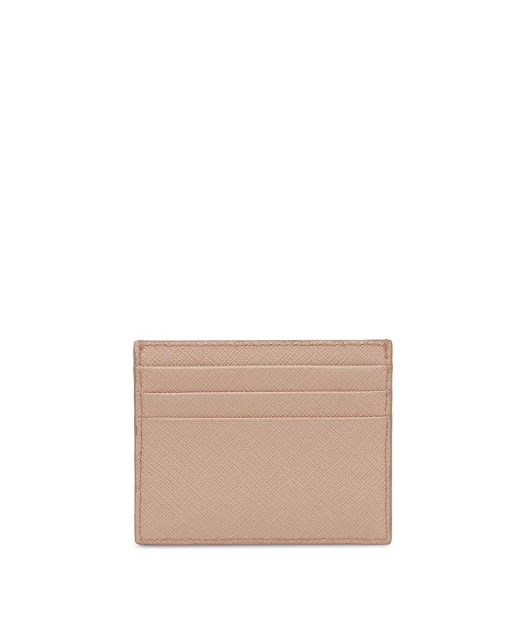 PRADA Бежевый кожаный кардхолдер, фото 3