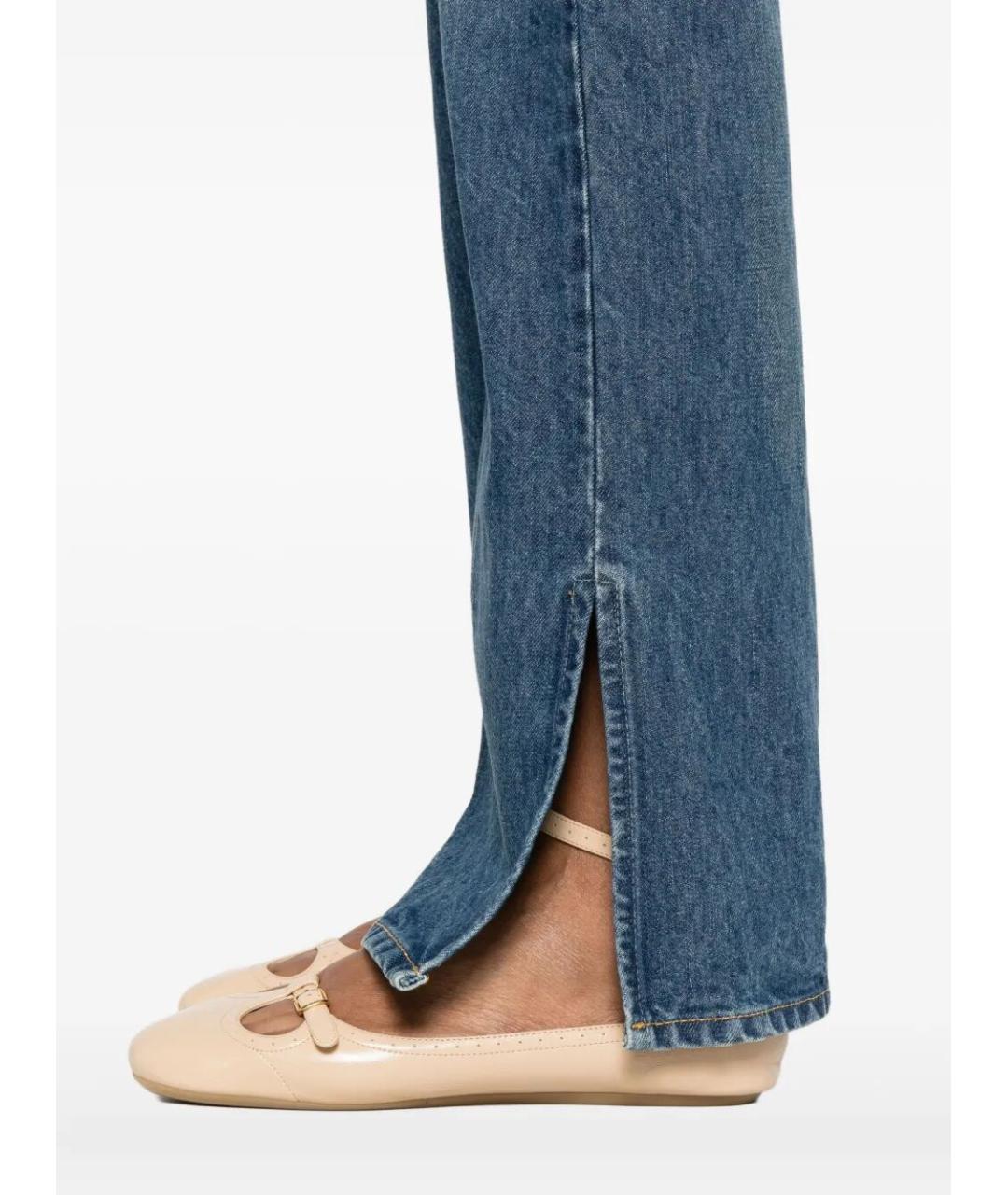 CHLOE Голубые хлопковые прямые джинсы, фото 3