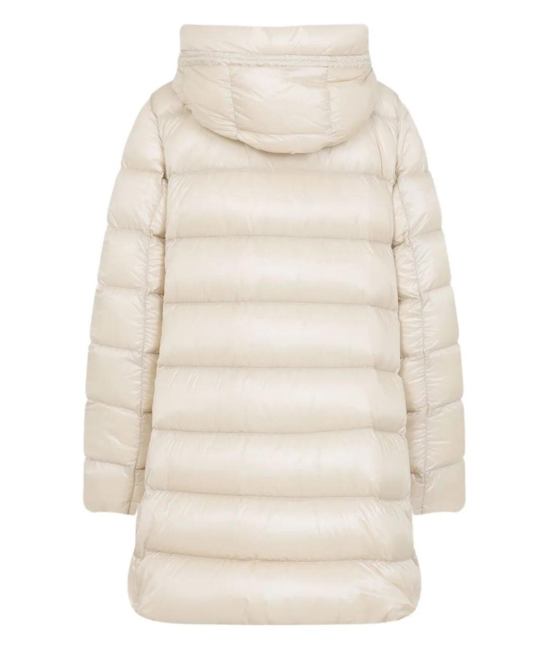 MONCLER Белый полиамидовый пуховик, фото 2