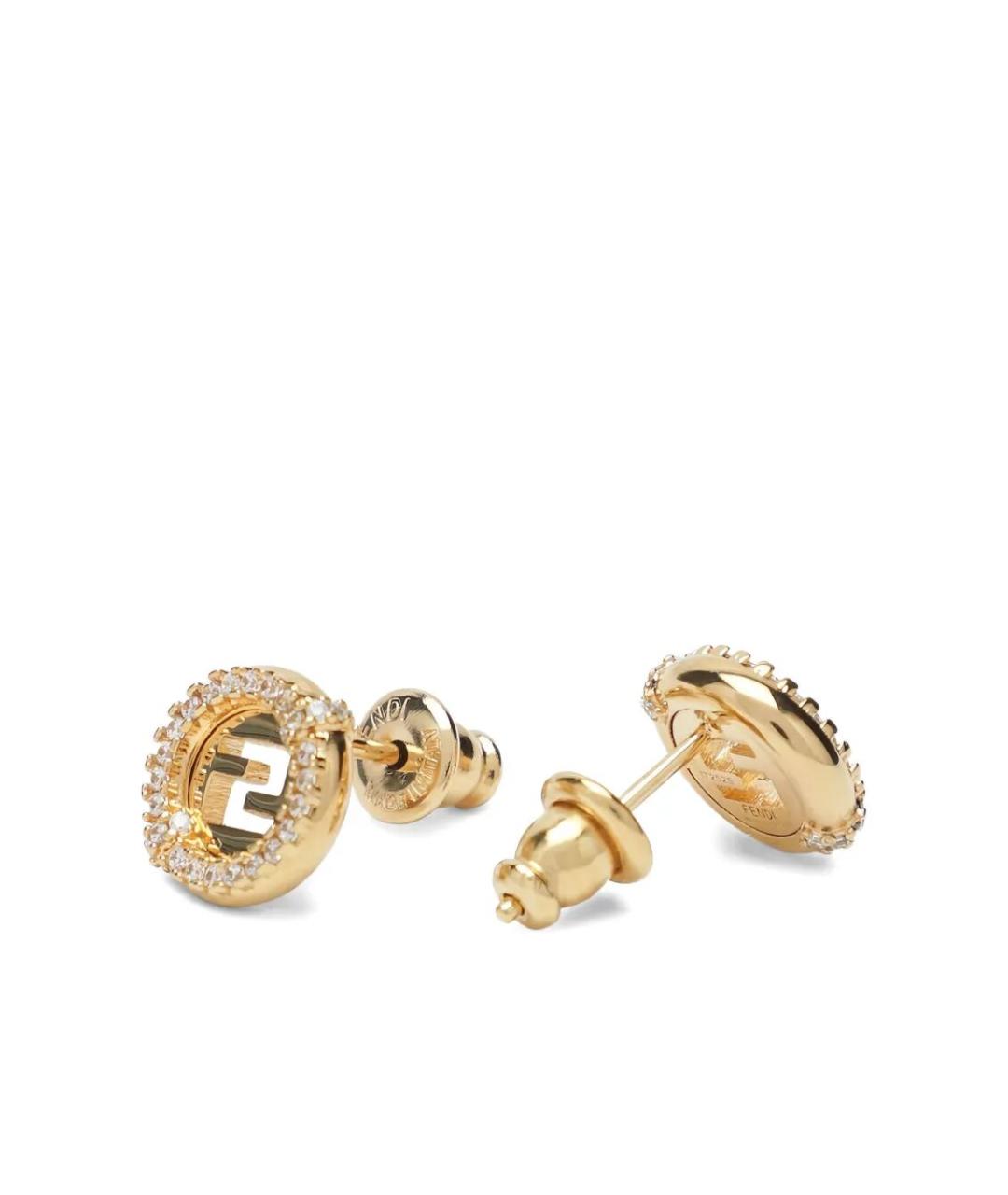FENDI Золотые серьги, фото 2