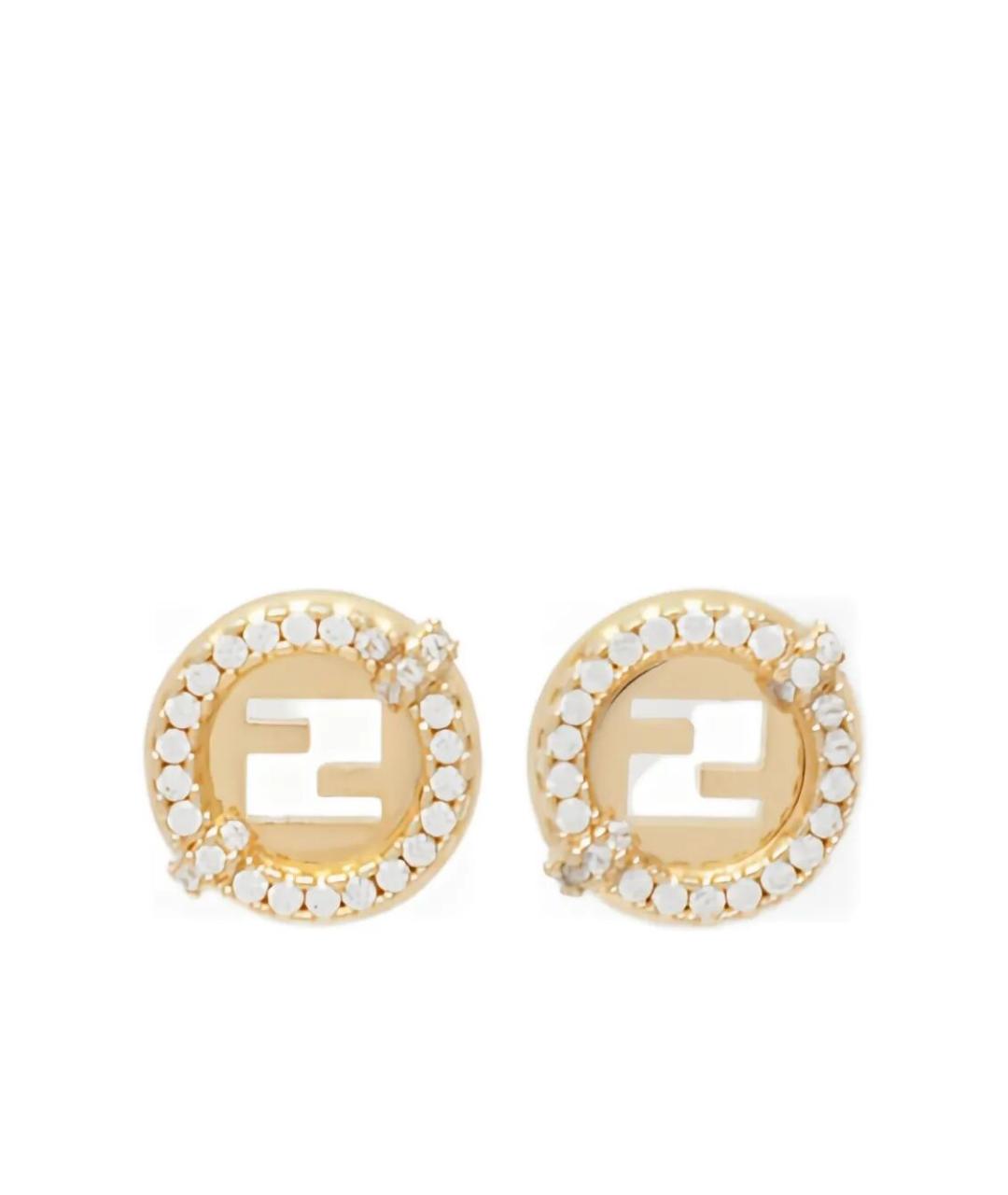 FENDI Золотые серьги, фото 1