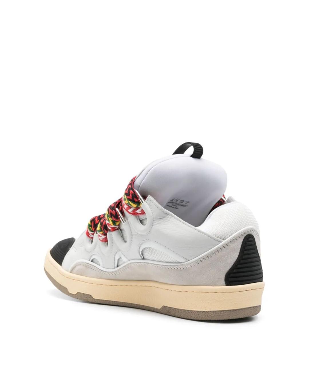 LANVIN Белые кожаные кроссовки, фото 3