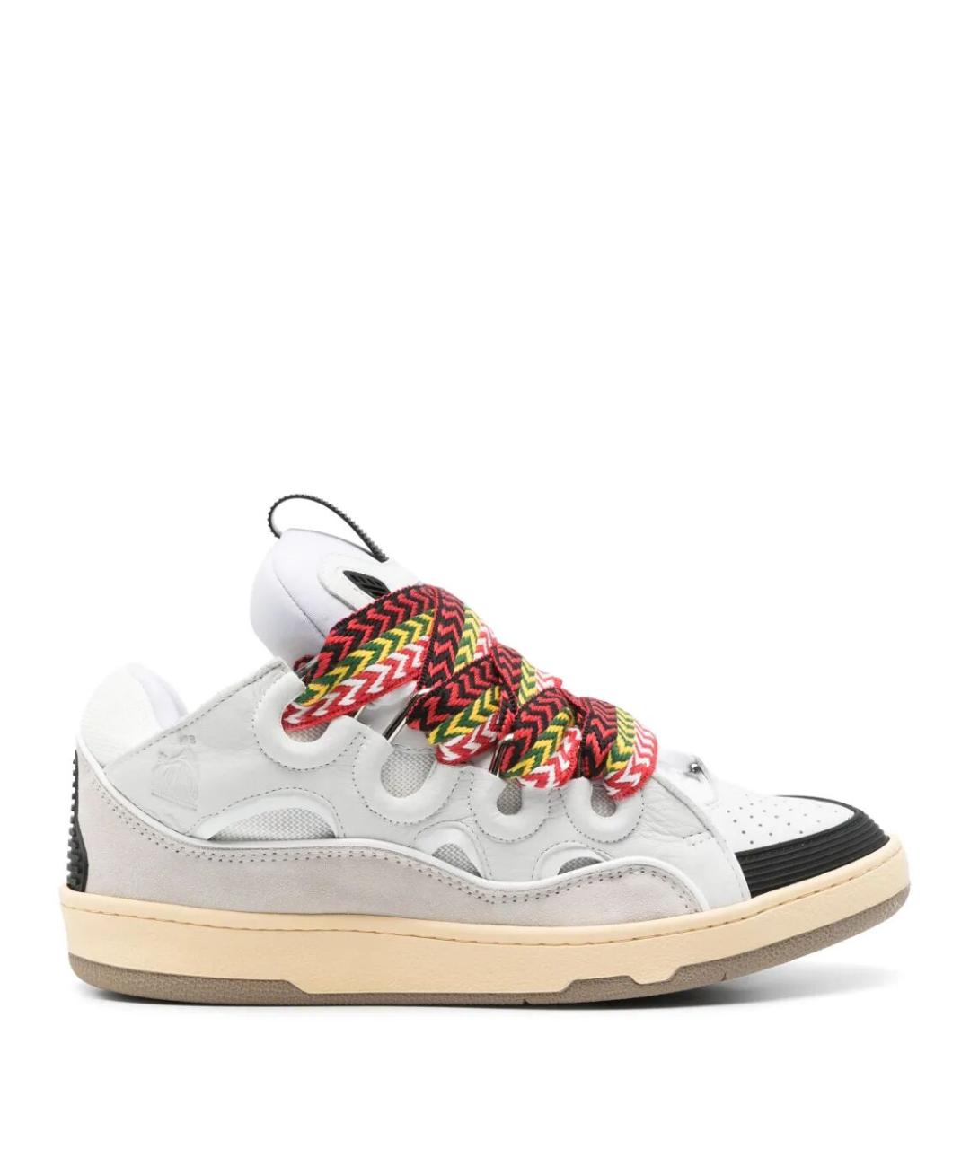 LANVIN Белые кожаные кроссовки, фото 1