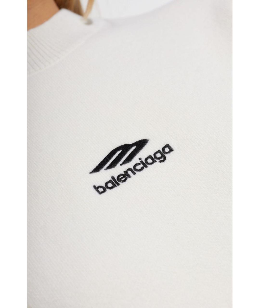 BALENCIAGA Белый шерстяной джемпер / свитер, фото 6