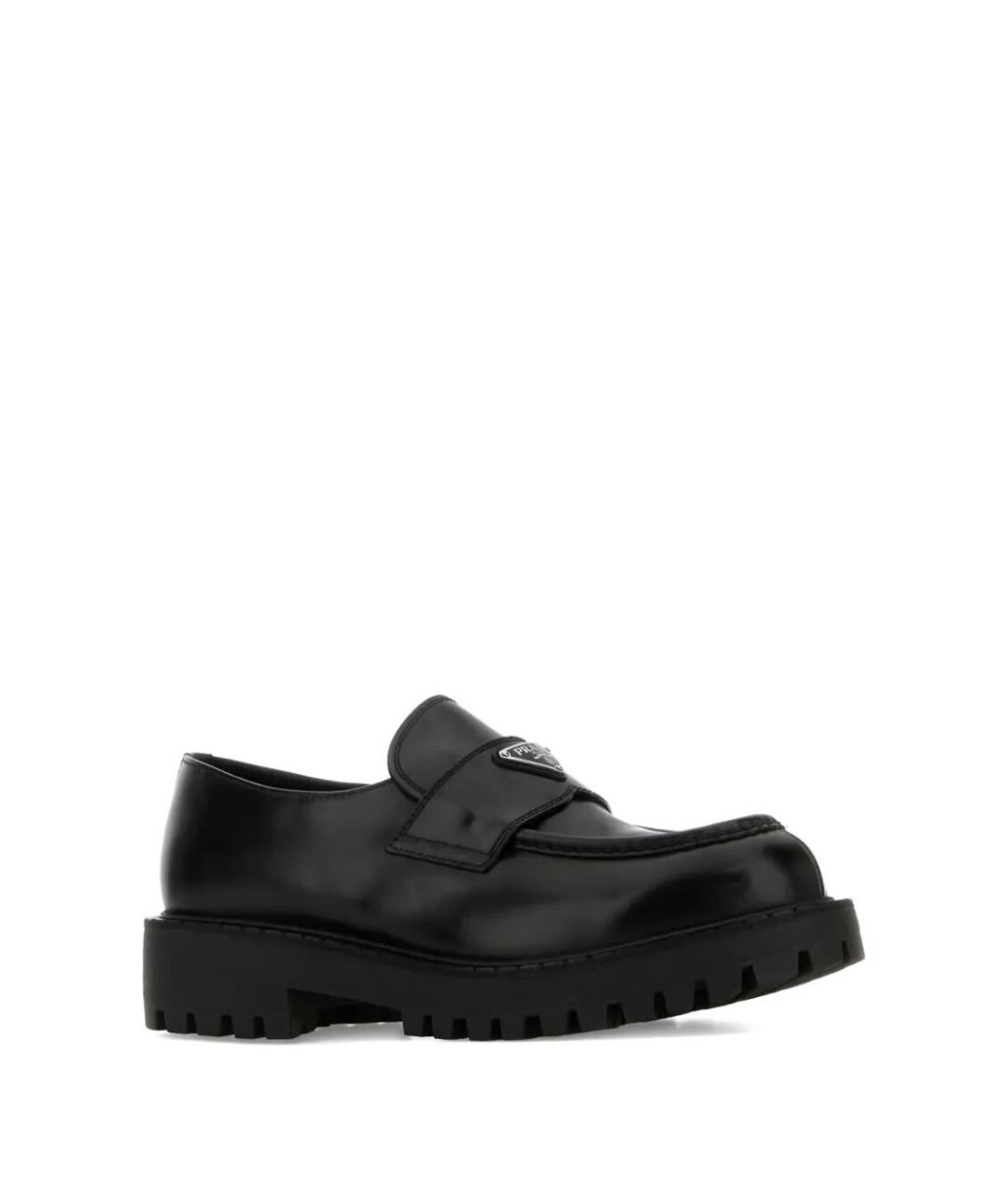 PRADA Черные кожаные лоферы, фото 2