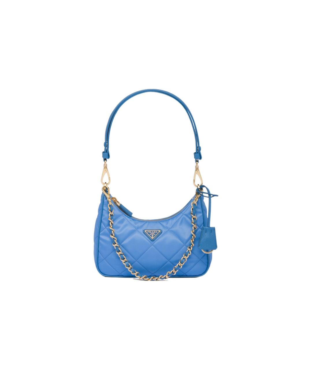 PRADA Синяя тканевая сумка через плечо, фото 6