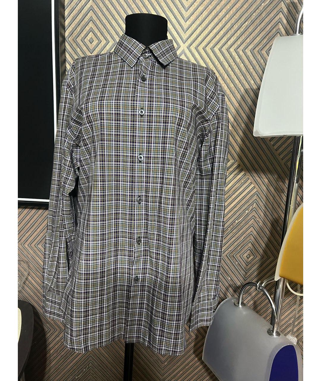PRADA Мульти хлопковая кэжуал рубашка, фото 5