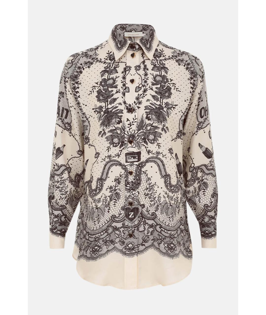 ZIMMERMANN Бежевый шелковый костюм с брюками, фото 6