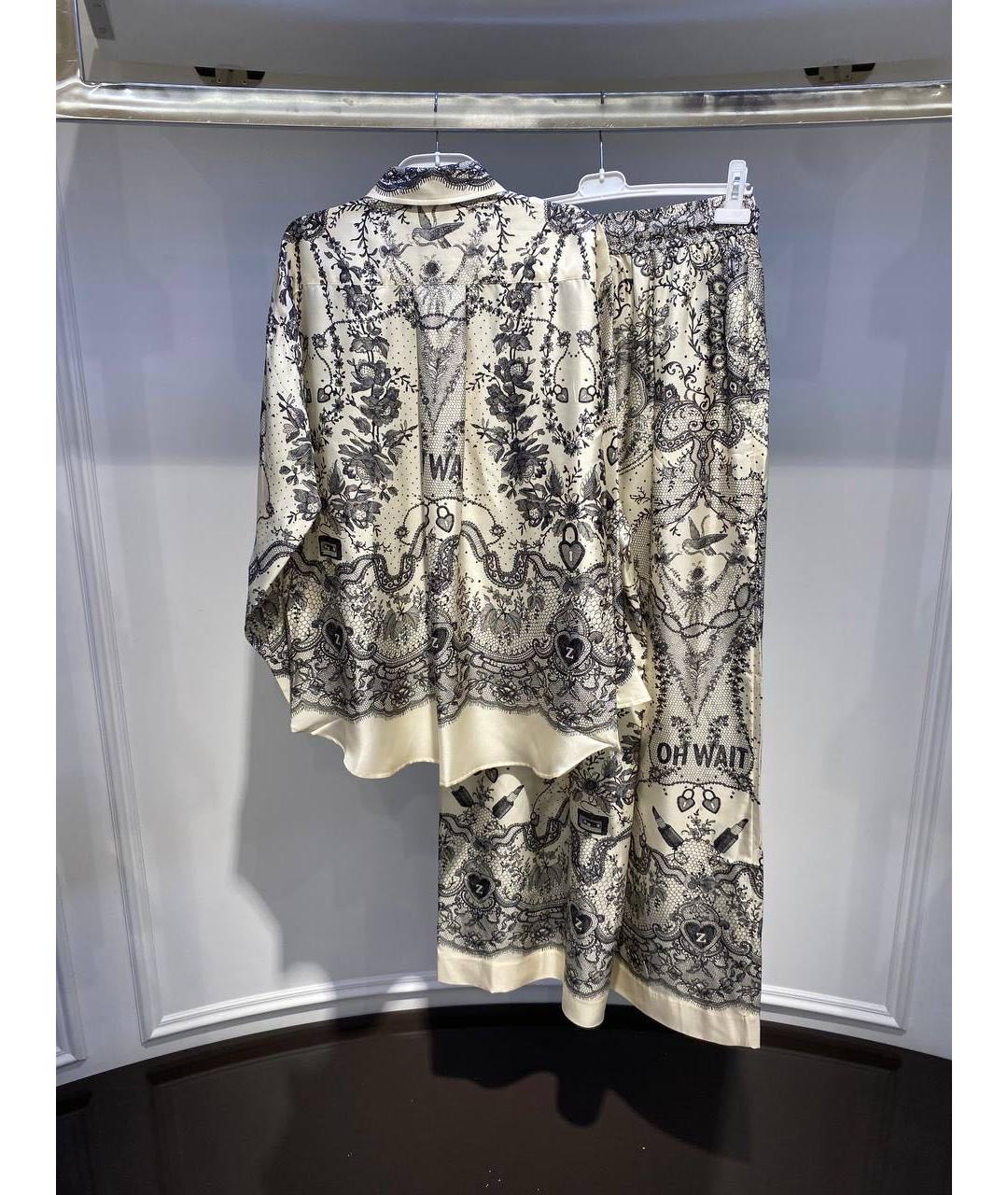 ZIMMERMANN Бежевый шелковый костюм с брюками, фото 5